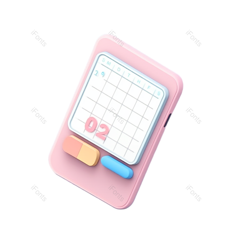 智能手机图片,可爱风元素,设计元素PNG,学习工具免抠素材
